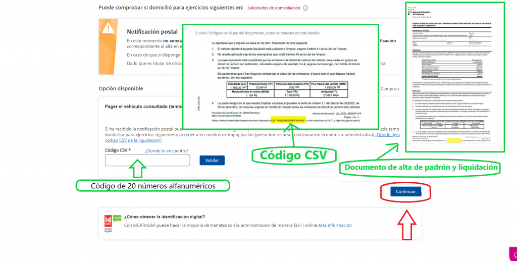 código CSV - impuesto co2